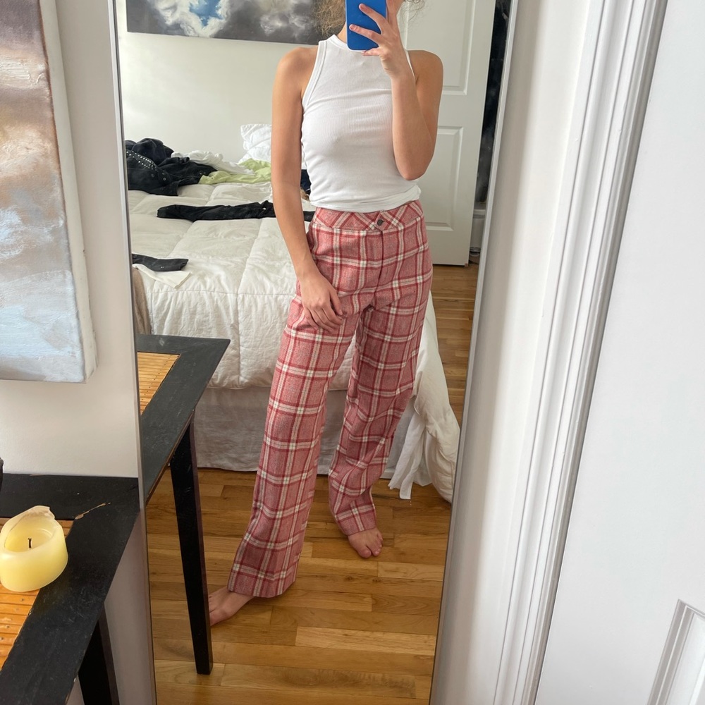 Vintage plaid pants